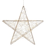 AM Design LED Stern, Weihnachtsstern aus Draht, Weihnachtsdeko aussen, goldfarben
