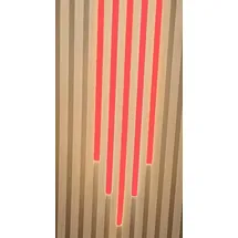 Xenon LED Dekolicht 4527 LED Leuchten Mix Kunstst. Schiene sw 50-60-70-60-50cm ROT, Xenon