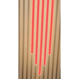 Xenon LED Dekolicht 4527 LED Leuchten Mix Kunstst. Schiene sw 50-60-70-60-50cm ROT, Xenon