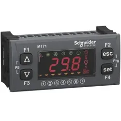 Schneider Electric TM171DLED Bedienterminal, Modicon M171, LED Display, Uhr, bündiger Einbau, grau - 5 Stück