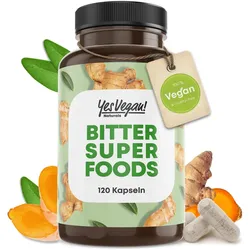 Bitterstoffe Kapseln aus 11 Kräuter Ingwer Löwenzahn Kurkuma Wermut Schafgarbe Wachholder Galgant 1x120 St