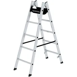 PROREGAL Sprossen-Stehleiter 2x5 Sprossen