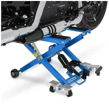 ConStands - Motorrad Hebebühne Hydraulisch XL 500kg Scherenheber Hydraulik-Lift Blau