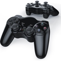 CSL 2x PlayStation-Controller, Wireless PS2 Gamepad, 2,4 GHz Funk
