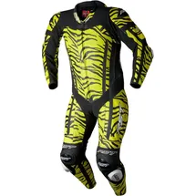 RST Pro Evo Airbag Tiger Lederkombi 1tlg. perforiert - Schwarz/Neon-Gelb - XS
