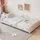 XDOVET Kinderbett Polsterbett 90 x 200 cm Teddystoff weiß