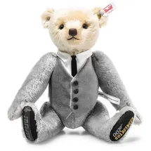 Steiff James Bond Goldfinger Teddy 30 cm hellgrau