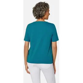 GOLDNER Halbarm Basic-Shirt Petrol 50
