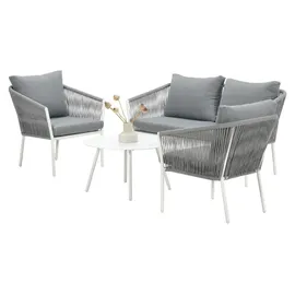 Garden Impressions Madone Loungeset weiß/hellgrau