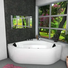 AcquaVapore Whirlpool Eckbadewanne 140 x 140 cm (W20H-TH-SC)