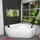 AcquaVapore Whirlpool Eckbadewanne 140 x 140 cm (W20H-TH-SC)