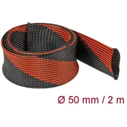 Delock Geflechtschlauch - dehnbar - 2 m - Schwarz