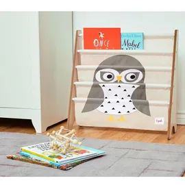 3 Sprouts Kinderbücherregal Eule beige
