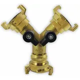 PUTEUS Schnellkupplung Y-Verteilerstück 3/4" Messing