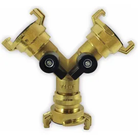 PUTEUS Schnellkupplung Y-Verteilerstück 3/4" Messing