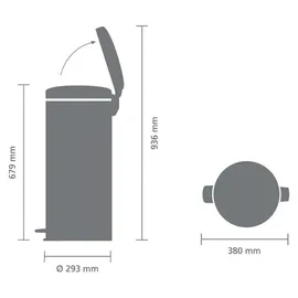 Brabantia Newicon 30 l metallic gold