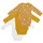 Schlummersack Bio Baby-Bodys langarm 3er-Pack in Gold | Gr.: 74