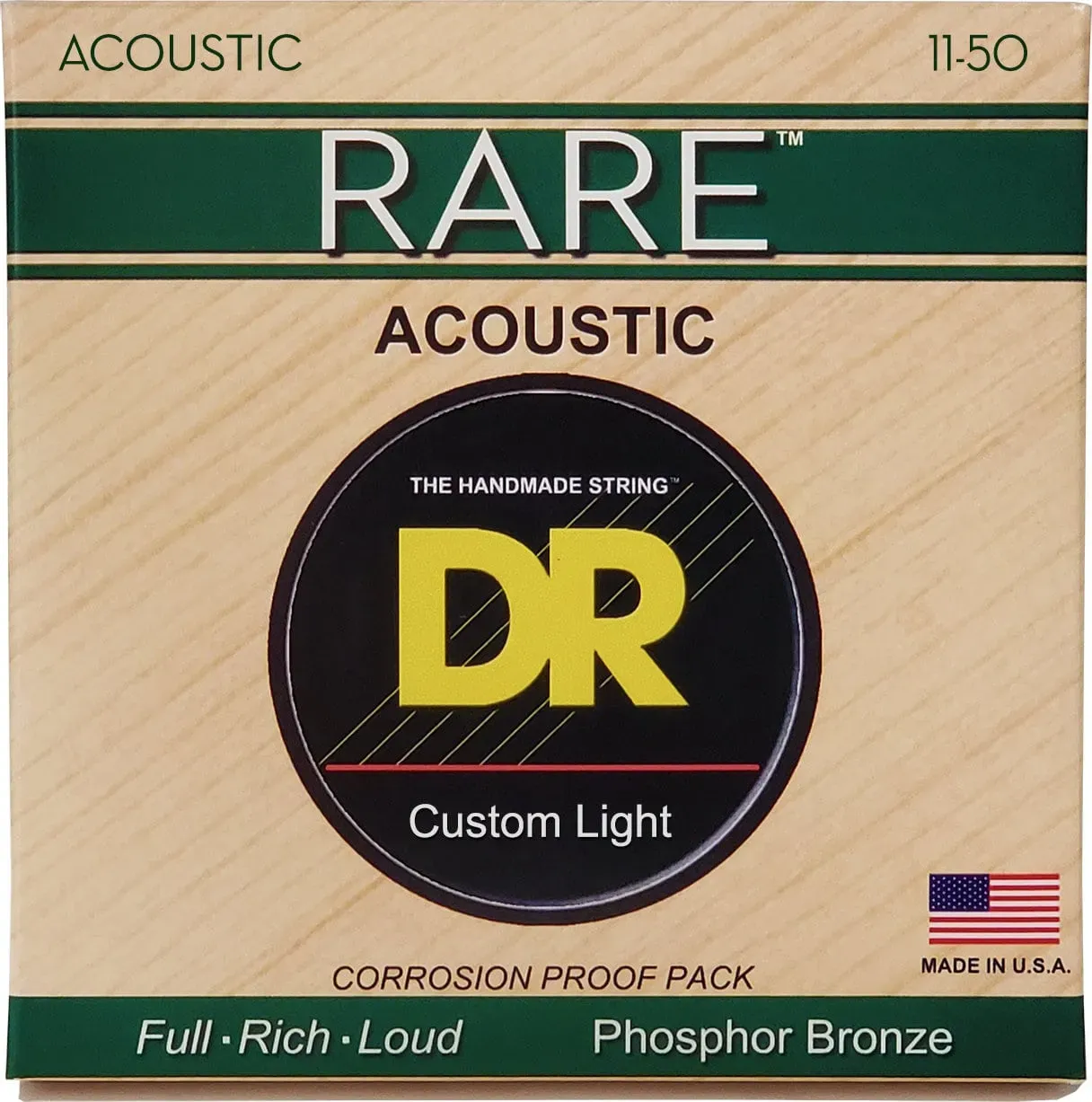 DR Strings Rare RPML-11 Custom Light 11-50