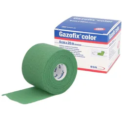 Gazofix color Fixierbinde kohäsiv 6 cmx20 m grün