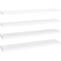 vidaXL Wandregal 120 x 23,5 x 3,8 cm Weiß