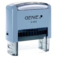 GENIE S-402, Selbstfärbestempel, Benutzerdefinierter Stempel, 47 x 18 mm,