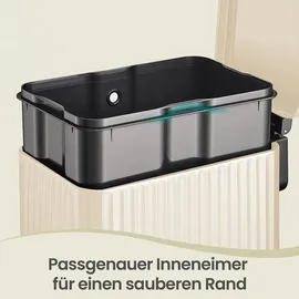 Songmics Mülleimer Küche 50 l Creme