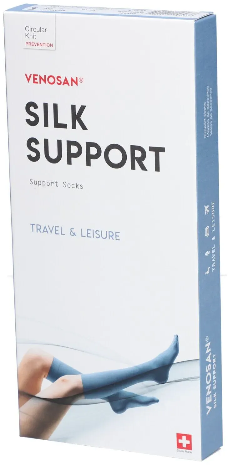 Venosan Silk A-D Support Socks S black 1 Paar