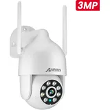 ANRAN 5MP FUNK WLAN WIFI IP NETZWERK CAMERA Outdoor ÜBERWACHUNGSKAMERA AUßEN PTZ