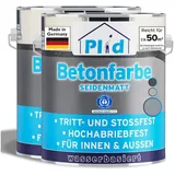 Plid Premium Betonfarbe Bodenbeschichtung Bodenfarbe Sockelfarbe Silbergrau