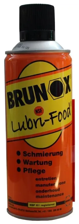 Brunox Lubri-Food Spray für die Lebensmittelindustrie