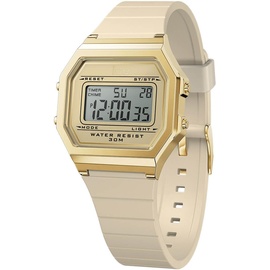 ICE-Watch - ICE digit retro Almond skin - Beige Damenuhr mit Plastikarmband - 022062 (Small)