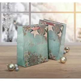 Sigel 5 SIGEL Papier-Tragetaschen Glamorous Christmas Motiv 26,0 x 33,0 cm