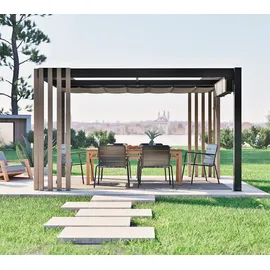 Sojag Pavillon Lito 1012 3,785 x 3,023 m Schwarz/Grau