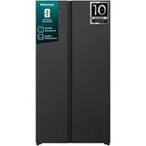 Hisense RS3P538NAIEFE Side-by-Side (527 l, 1786 mm hoch, Inox Schwarz)