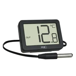 Digitales Thermometer, schwarz