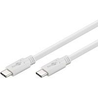 goobay USB 3.1 Gen. 1 Kabel USB-C USB-C / 1m / Weiß