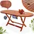 CASARIA Alabama Gartentisch 160 x 85 x 75 cm braun klappbar oval