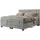 MKS Meble Boxspringbett 200 x 200 cm H3 Hellgrau