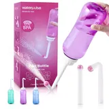 Portable Bidet Po Dusche 500 ml - Bidet Handbrause Ersetzt Feuchtes Toilettenpapier , Peri Bottle Intimdusche Wochenbett Frau,Portable Travel Bidet , Geeignet für Reisen und Hygiene (Lila)