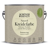 Schöner Wohnen Naturell Kreidefarbe Sommertag strahlendes Hellgelb