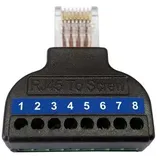 Wantec Splitter 2wIP für 4 Leitungen/nur 5627 verwendb. Schwarz