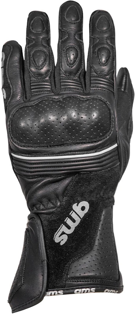 GMS Strike Motorfiets handschoenen, zwart, XL
