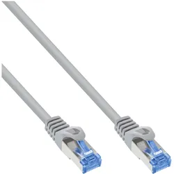 InLine Patchkabel - Cat.6A - S/FTP - TPE flexibel - grau - 10m