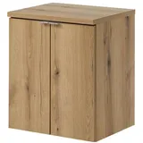 [en.casa] Waschtischunterschrank Skelbolu 50 x 60 x 40 cm Eicheoptik