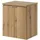 [en.casa] Waschtischunterschrank Skelbolu 50 x 60 x 40 cm Eicheoptik