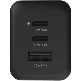Fairphone Dual USB-C + USB Schnellladegerät 65W Schwarz