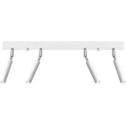 Deckenleuchte Deckenlampe Stahl Weiß Bewegliche Strahler Esszimmer Wohnzimmer