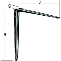 Vormann Konsole L200xT150mm Stahlblech,weiß, besch.