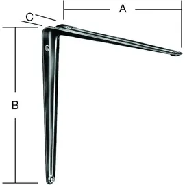 Vormann Konsole L200xT150mm Stahlblech,weiß, besch.