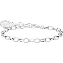 THOMAS SABO Charm-Armband »Schmuck Silber 925 Member Armkettchen Charmista Coin, X0287-007-21« THOMAS SABO silberfarben-weiß 19